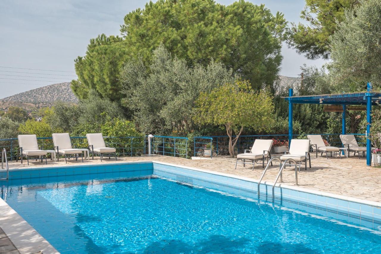 Summer Villa Pasiphae Private Pool - Bbq -Beach 2Min Kaap Soenion Buitenkant foto