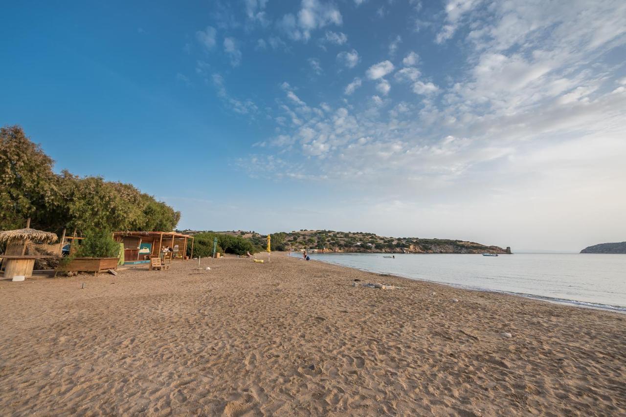 Summer Villa Pasiphae Private Pool - Bbq -Beach 2Min Kaap Soenion Buitenkant foto